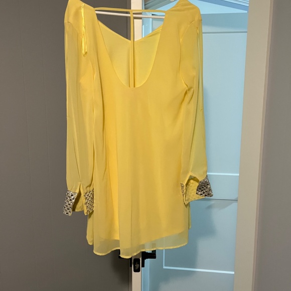 Yellow cocktail dress - Picture 2 of 2